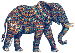 Ornate Elephant 3.0 Sticker