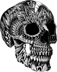 Ornate Skull Sticker