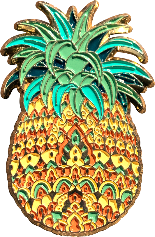 Ornate Pineapple Pin