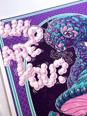 Purple Caterpillar Art Print (72 Hour Timed Edition)