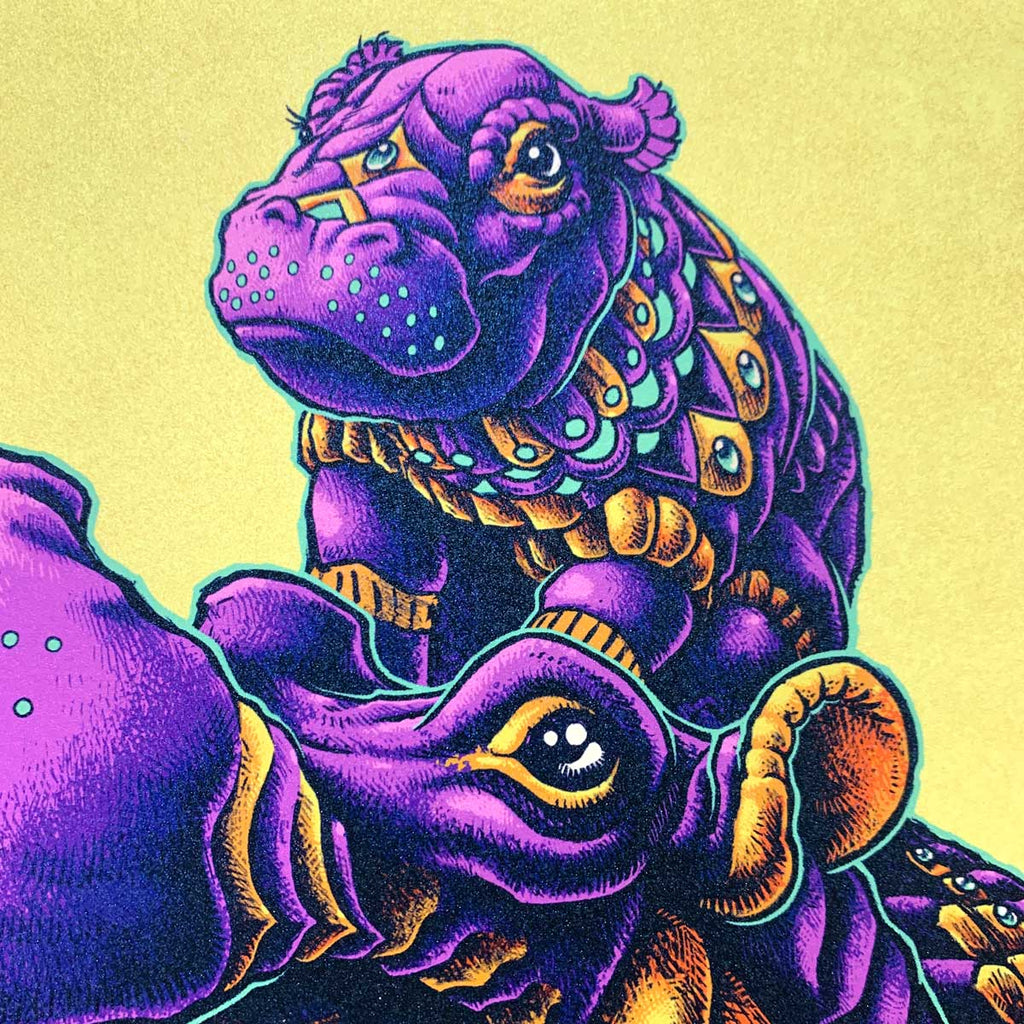 Hippo Art Print HE Variant (72 Hour Timed Edition)