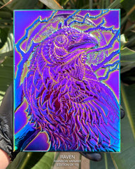 Raven Metal 3D Relief Rainbow Variant (Edition of 10)