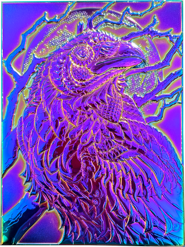 Raven Metal 3D Relief Rainbow Variant (Edition of 10)