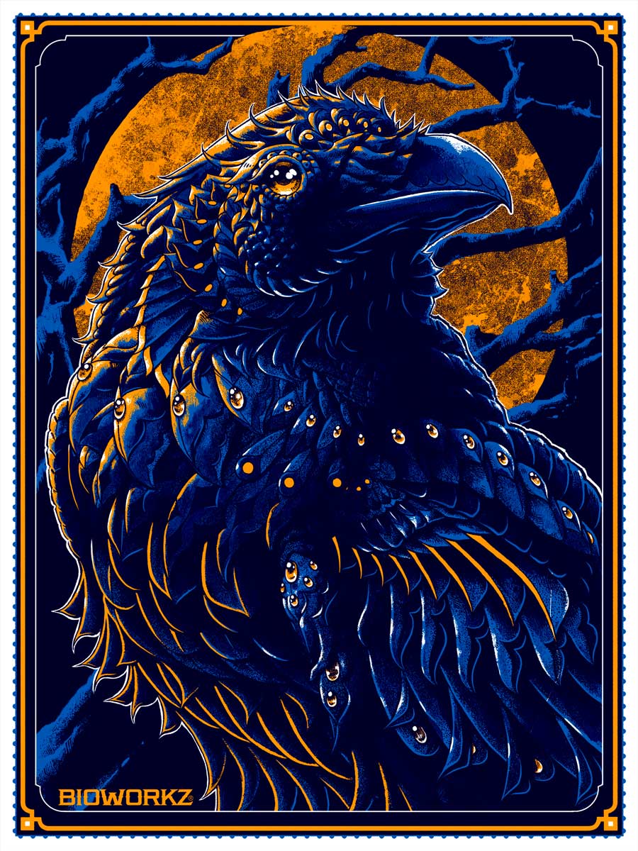 Raven Moon Blue Variant Decal (Weatherproof)