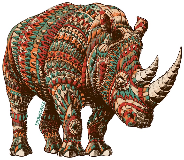 Rhino Sticker