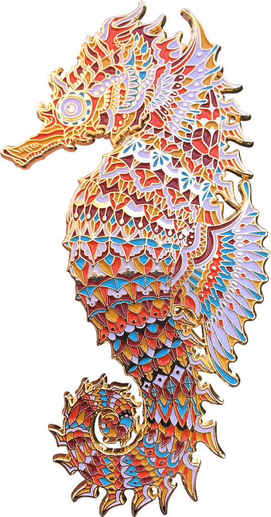 Sunset Seahorse Pin (Edition of 100)