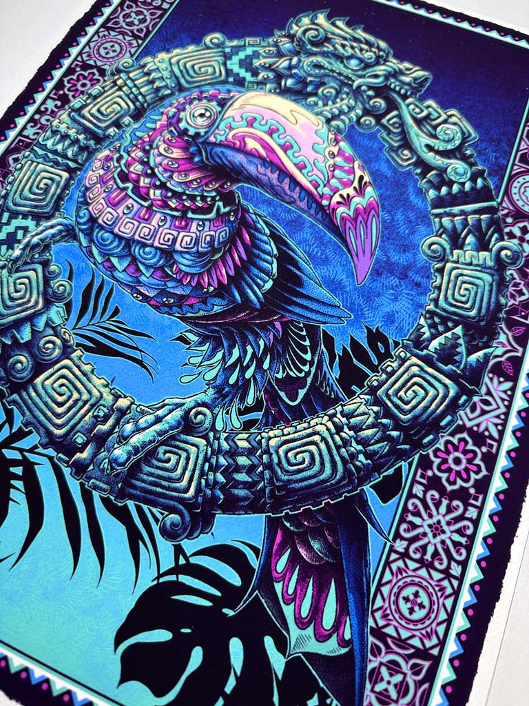 Toucan Mexico Purple Art Print (72 Hour Timed Edition)
