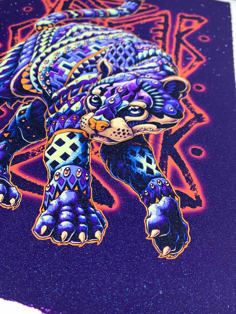 Tree Ocelot Blue Variant HE Art Print (72 Hour Timed Edition)