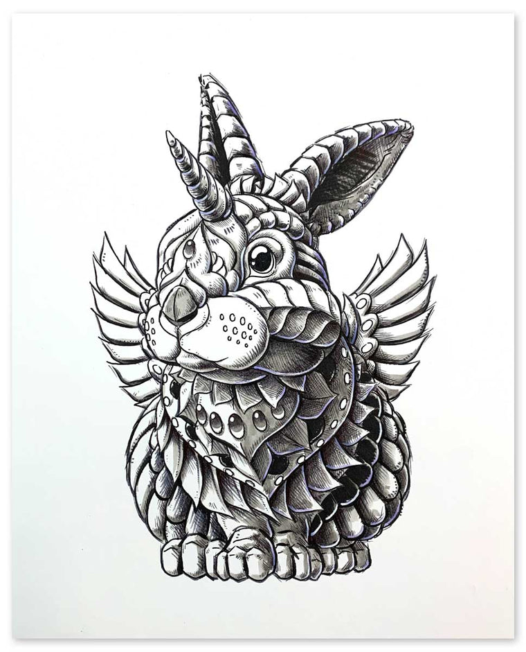 Unicorn Bunny (Original Artwork)