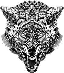 Wolf Head Sticker