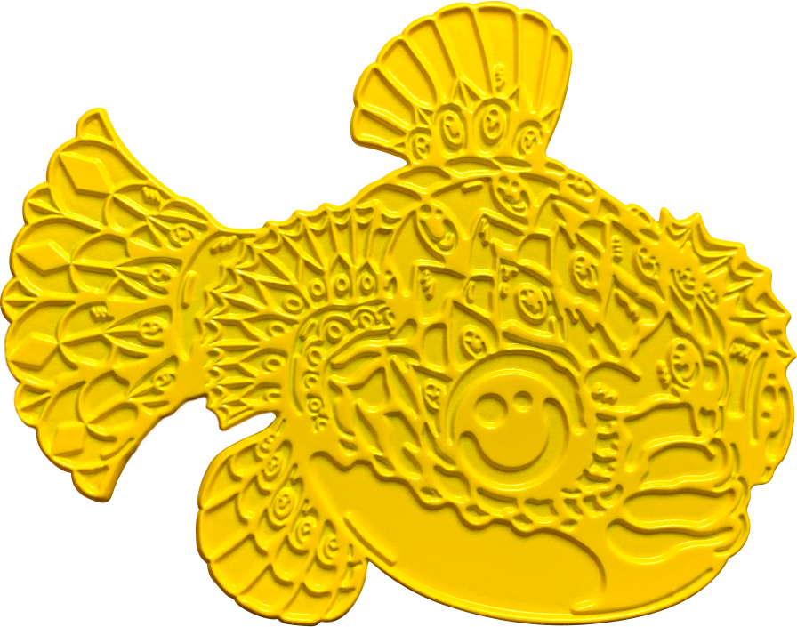 Raw Yellow Puffer Pin – BIOWORKZ